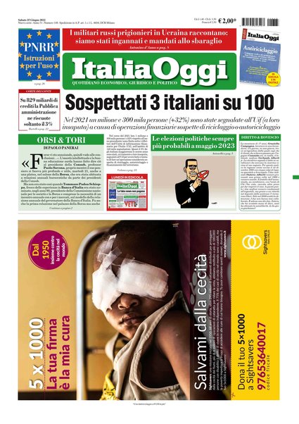 Italia oggi : quotidiano di economia finanza e politica